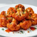 air fryer buffalo cauliflower wings - featured image