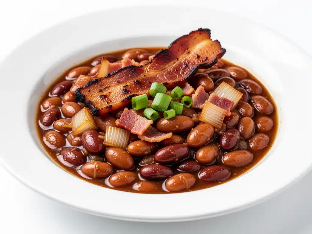 Brown Sugar Bourbon BBQ Baked Beans - featured image