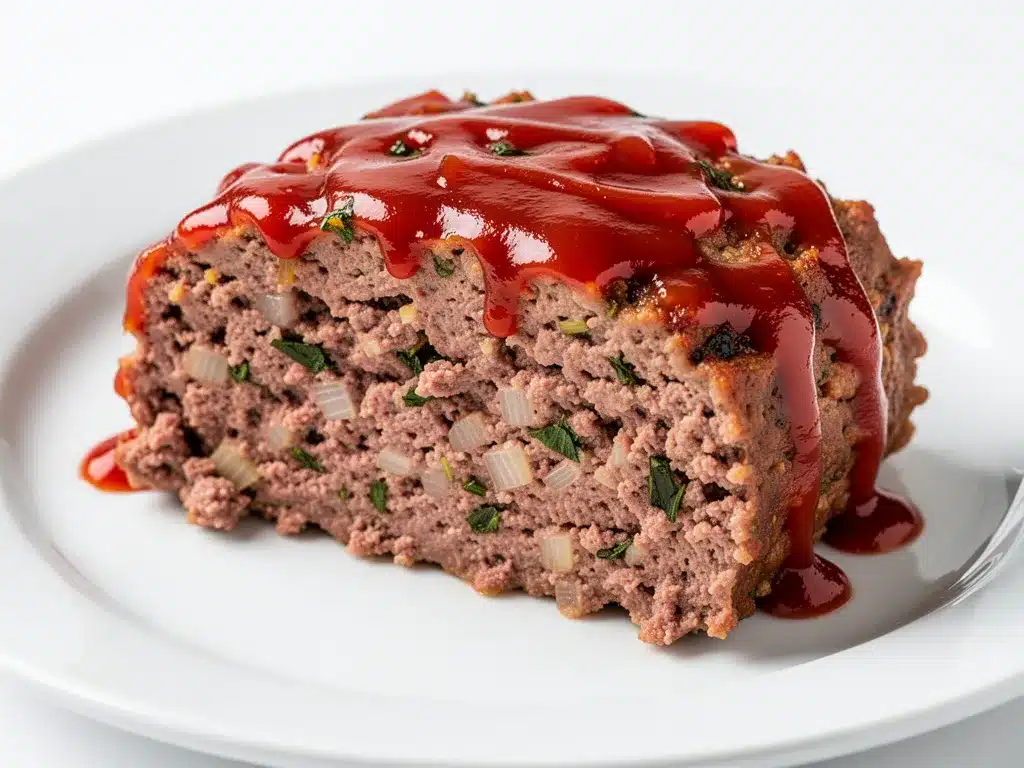 classic diner-style meatloaf with ketchup glaze preparation steps