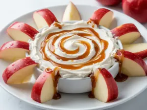creamy caramel apple dip - featured image
