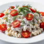 creamy dill pasta salad - featured image
