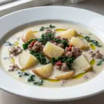 creamy sausage and potato soup - featured image