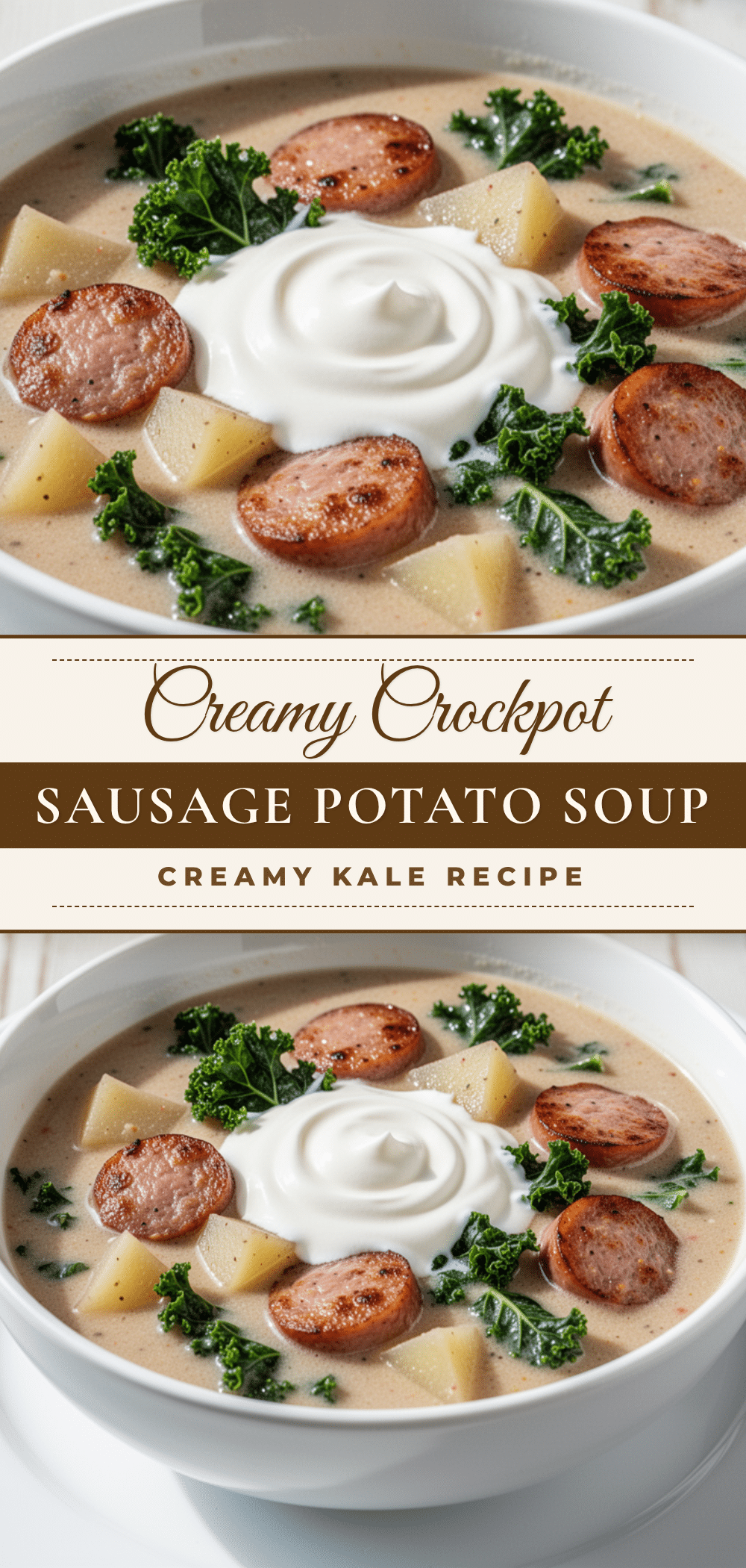 Creamy Sausage and Potato Soup with Kale recipe