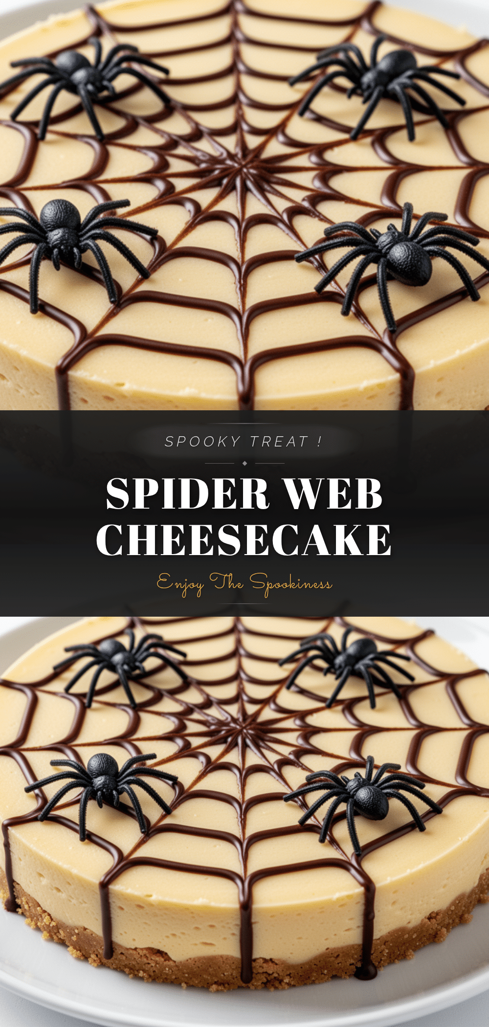 creamy spider web cheesecake recipe