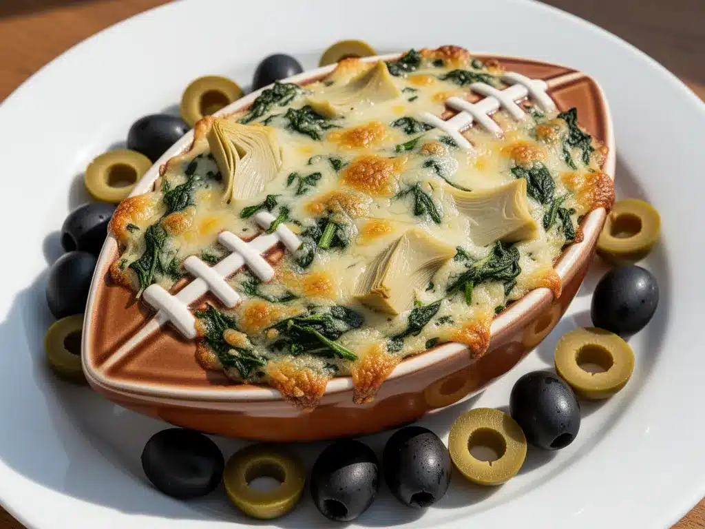 Creamy Spinach Artichoke Football Dip preparation steps
