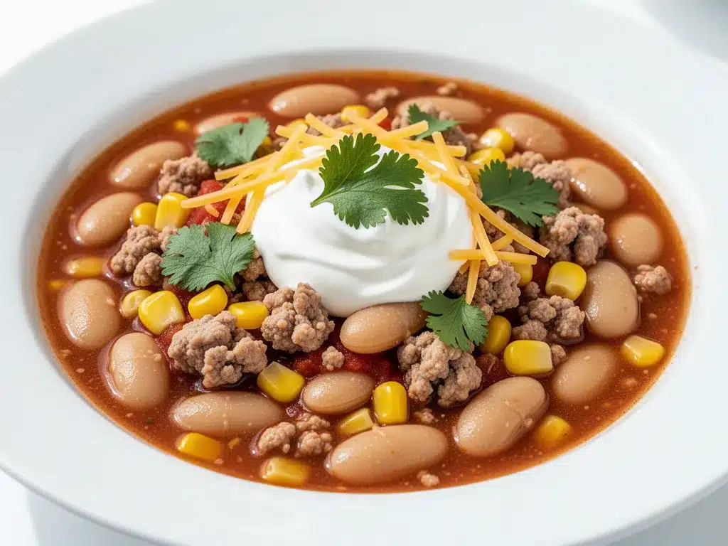 creamy white bean turkey chili preparation steps