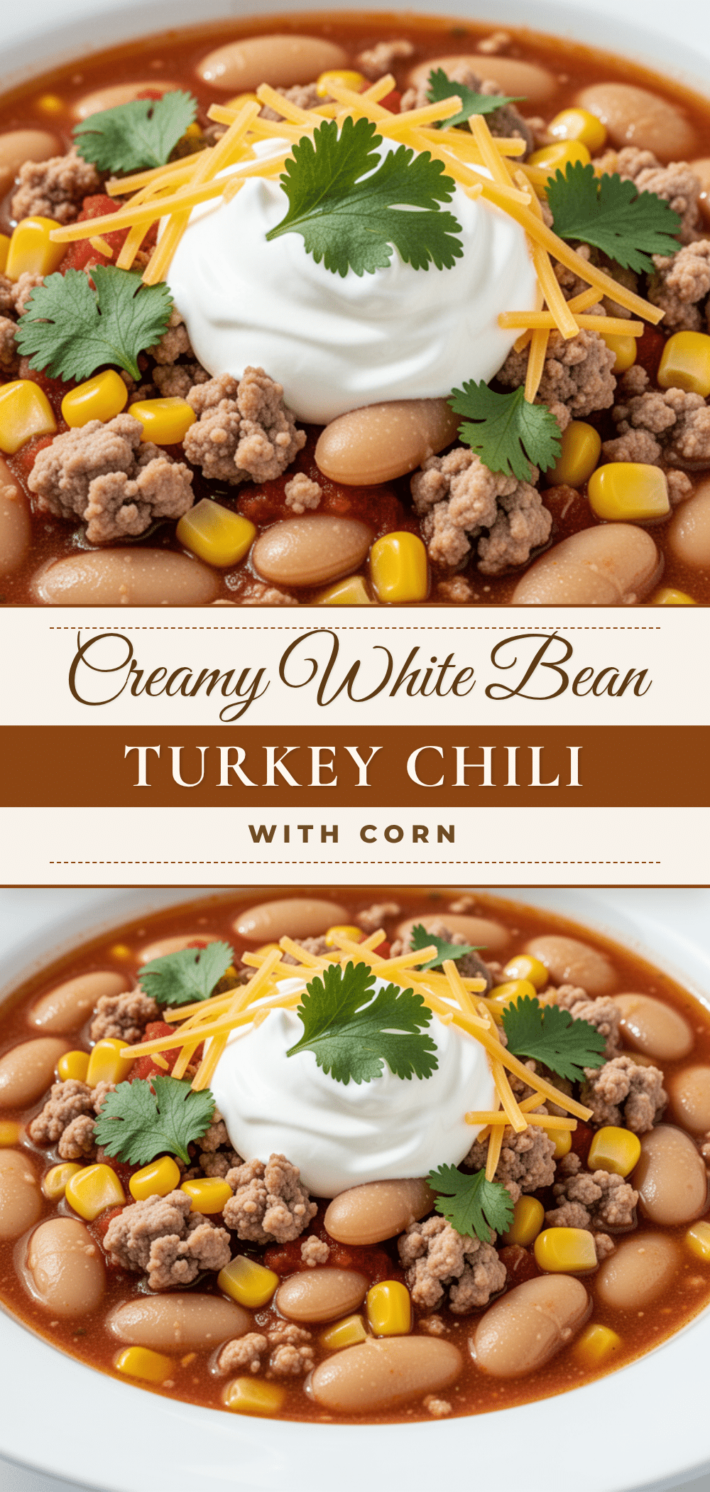 creamy white bean turkey chili recipe