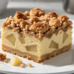 crispy apple cheesecake bars - featured image