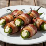 Crispy Bacon Wrapped Jalapeño Popper Bites - featured image
