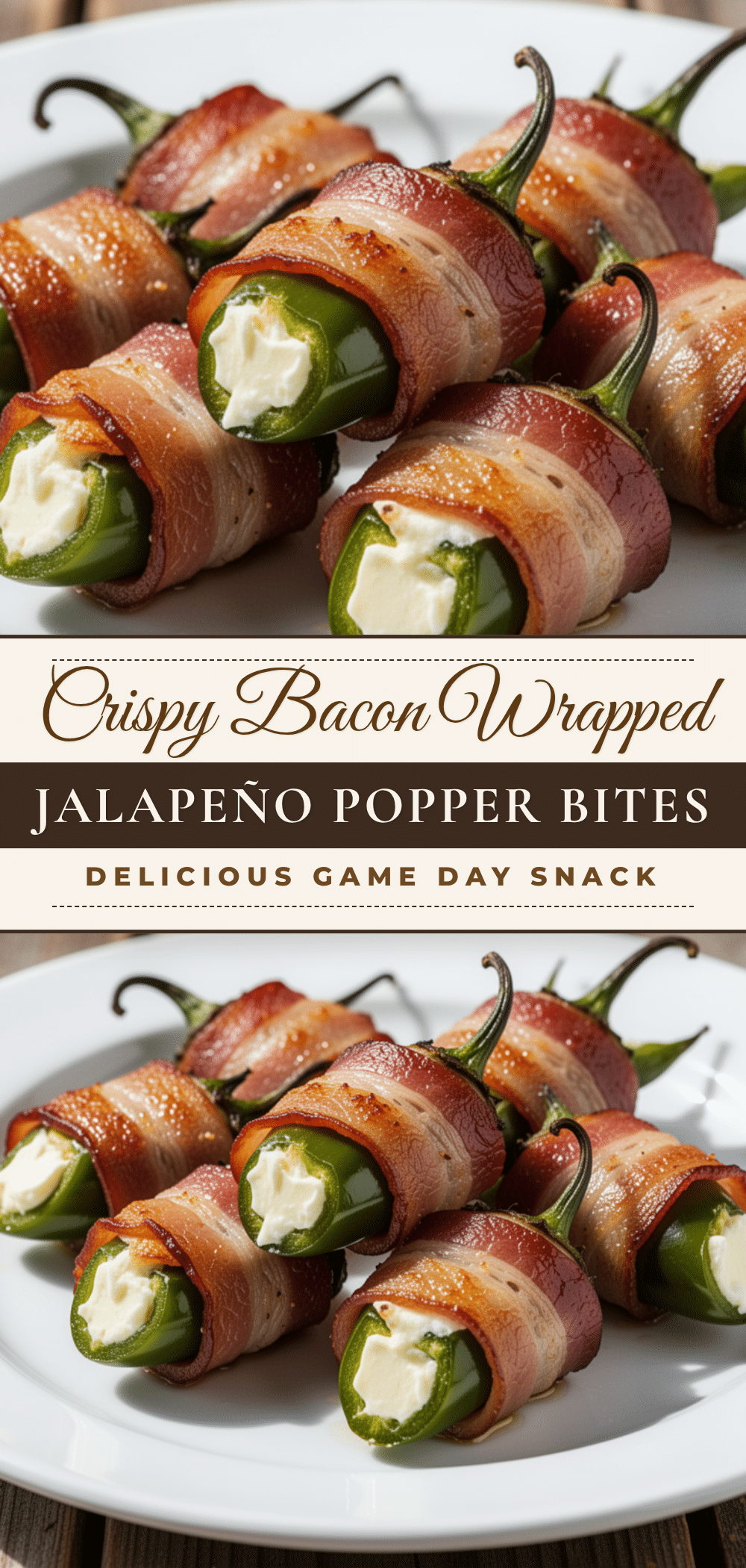 Crispy Bacon Wrapped Jalapeño Popper Bites recipe