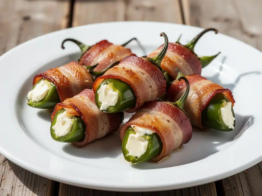 Crispy Bacon Wrapped Jalapeño Popper Bites - featured image