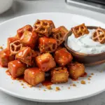 Crispy Buffalo Chicken Pretzel Bites - featured image