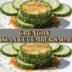 crispy crunchy asian cucumber salad - featured image
