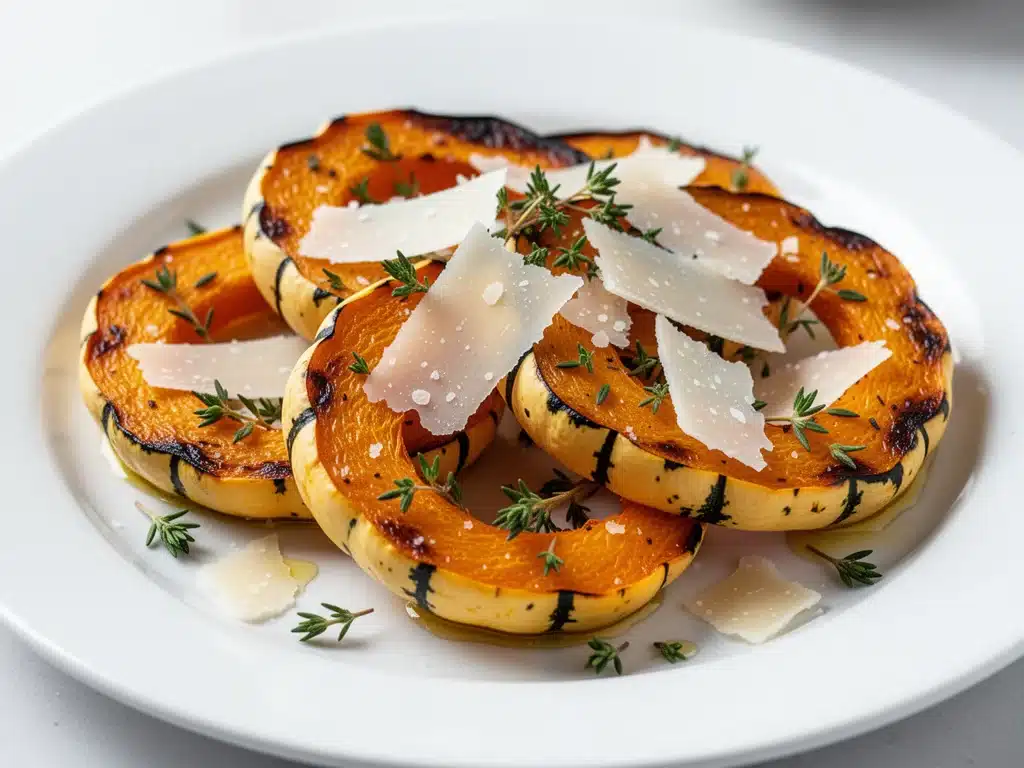 Crispy Parmesan Roasted Delicata Squash - featured image