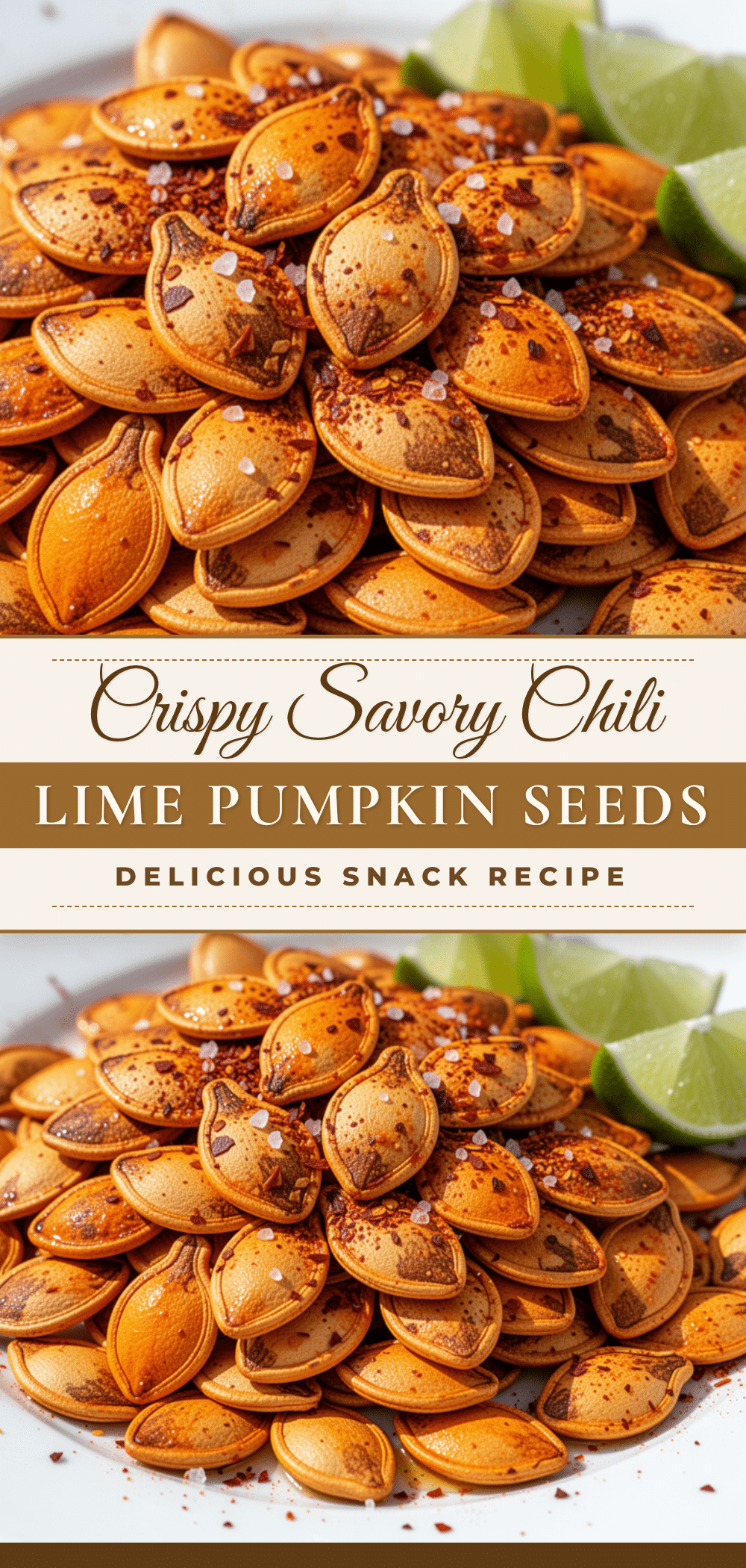 Crispy Savory Chili Lime Pumpkin Seeds recipe