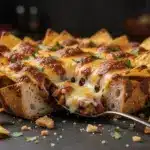 dump-and-bake cheesy tailgate nachos - featured image