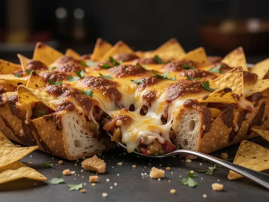 dump-and-bake cheesy tailgate nachos preparation steps