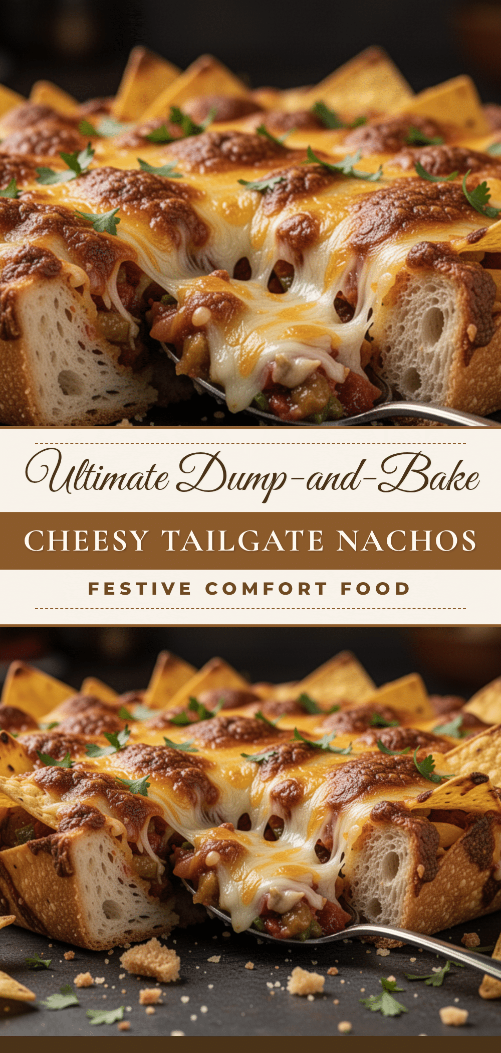 dump-and-bake cheesy tailgate nachos recipe