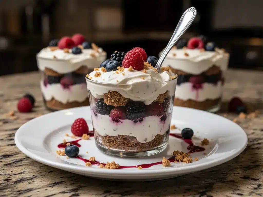 Easy 3-Ingredient No-Bake Berry Trifle preparation steps