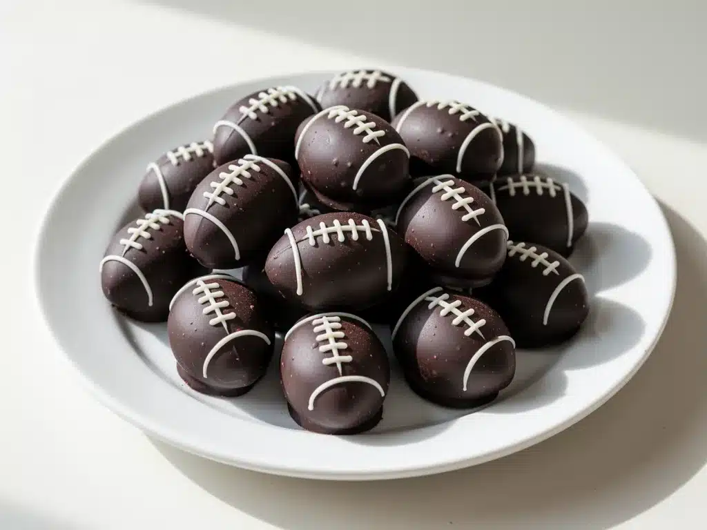 Easy No-Bake Football Oreo Truffles preparation steps