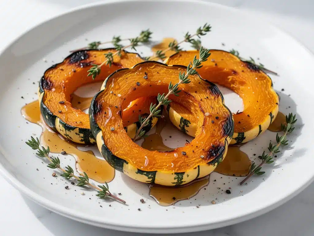 Easy Roasted Delicata Squash preparation steps