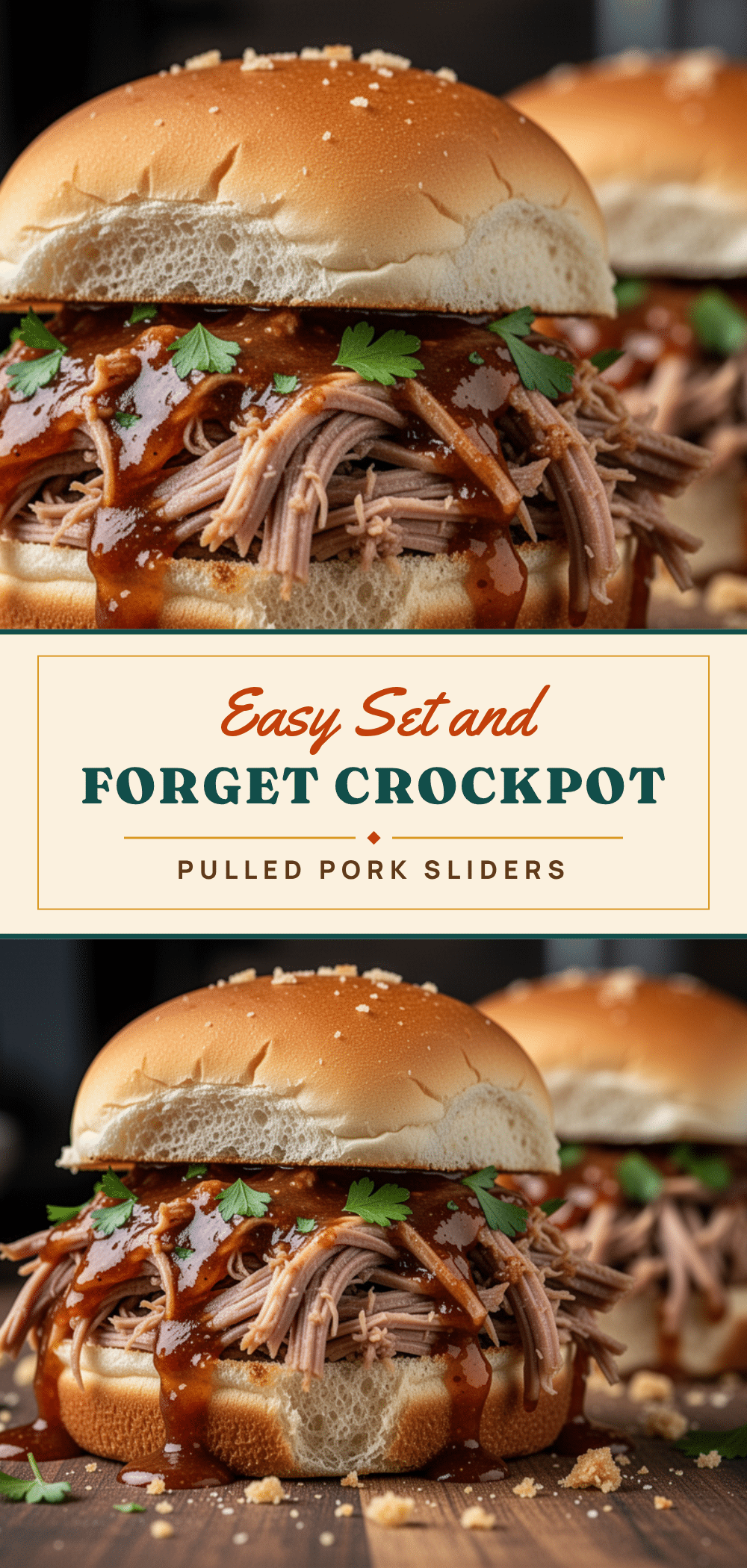 easy set-and-forget crockpot pulled pork sliders recipe