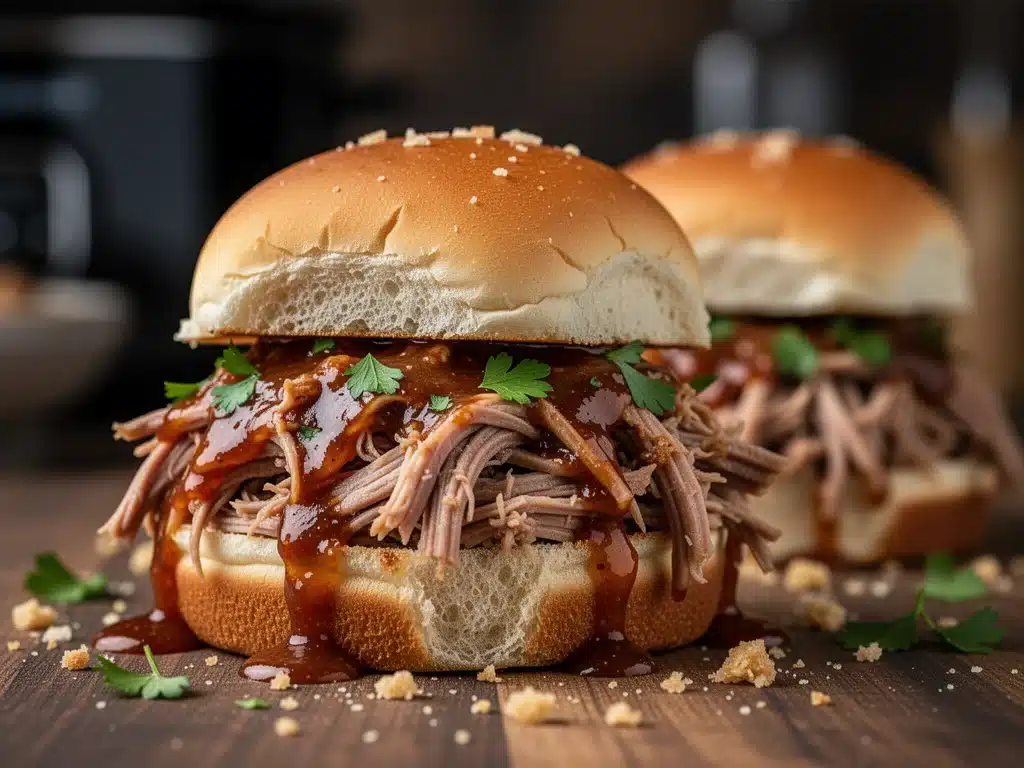 easy set-and-forget crockpot pulled pork sliders - featured image
