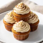 fluffy pumpkin spice cupcakes - featured image