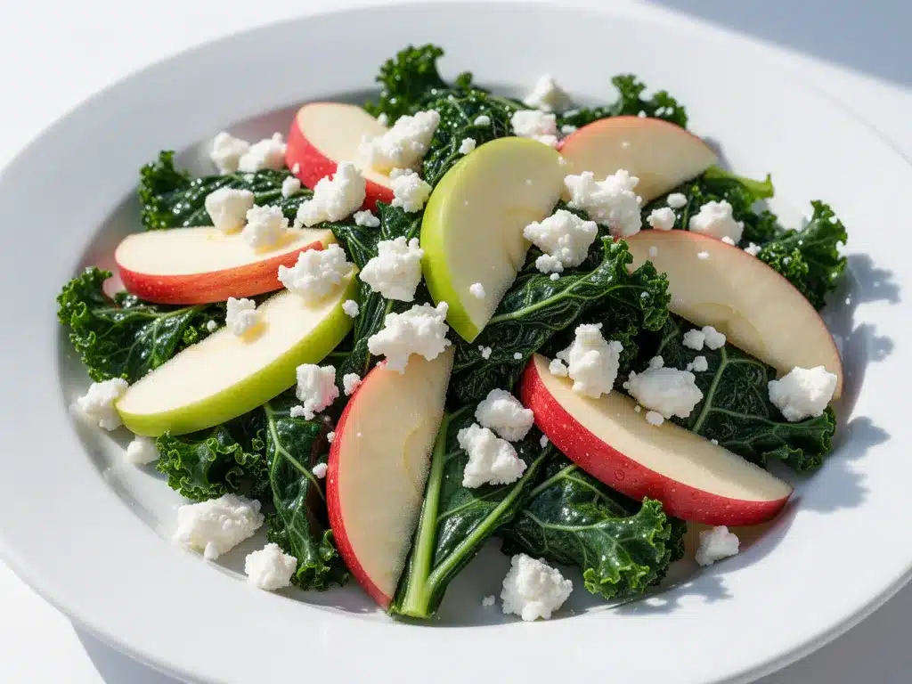fresh harvest kale salad preparation steps