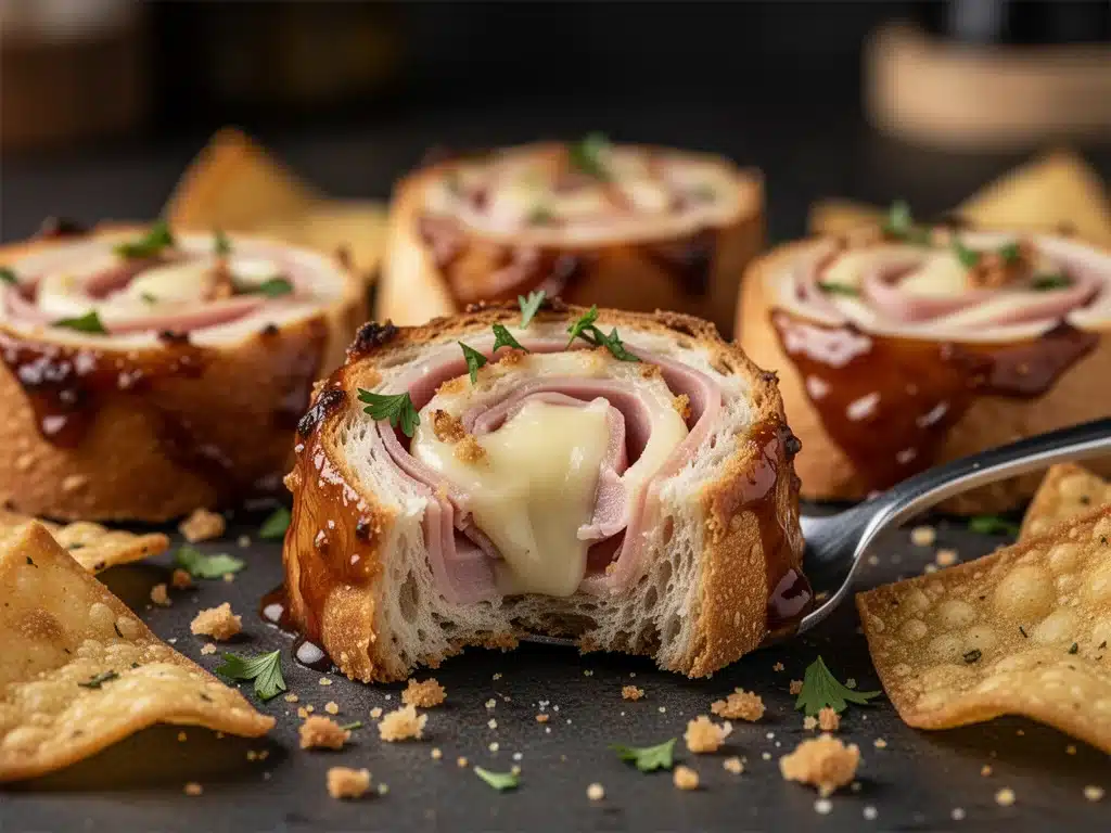 ham and cheese pinwheels - featured image