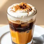 iced pumpkin cream cheese muffin latte - featured image