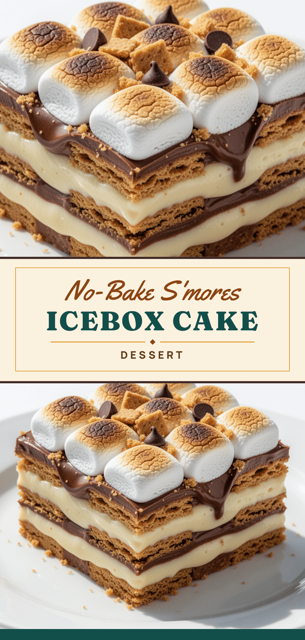 no-bake smores icebox cake recipe