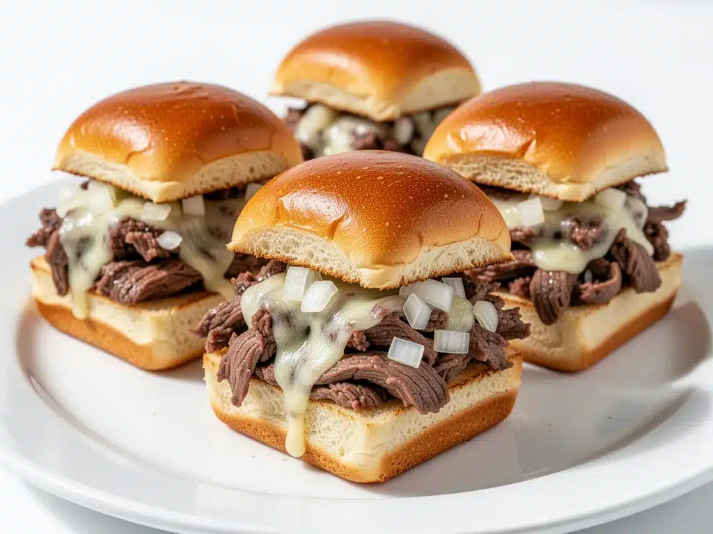 Philly cheesesteak sliders - featured image