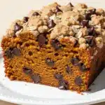 pumpkin chocolate chip bread with streusel - featured image