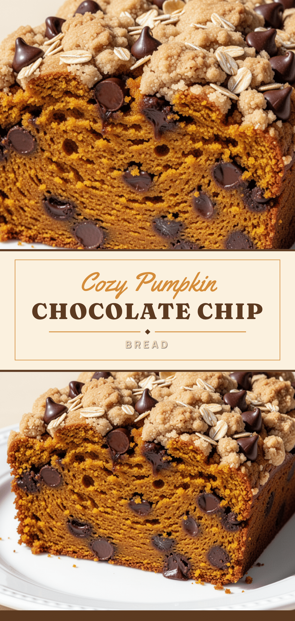 pumpkin chocolate chip bread with streusel recipe