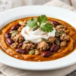 pumpkin turkey chili - featured image