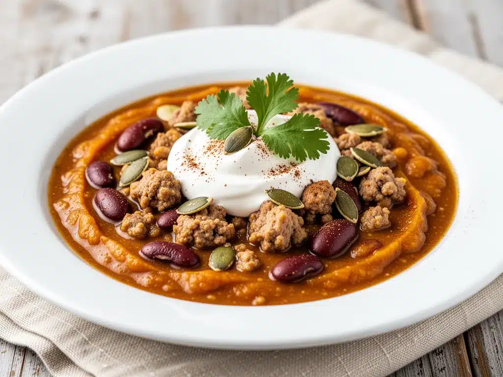 pumpkin turkey chili preparation steps