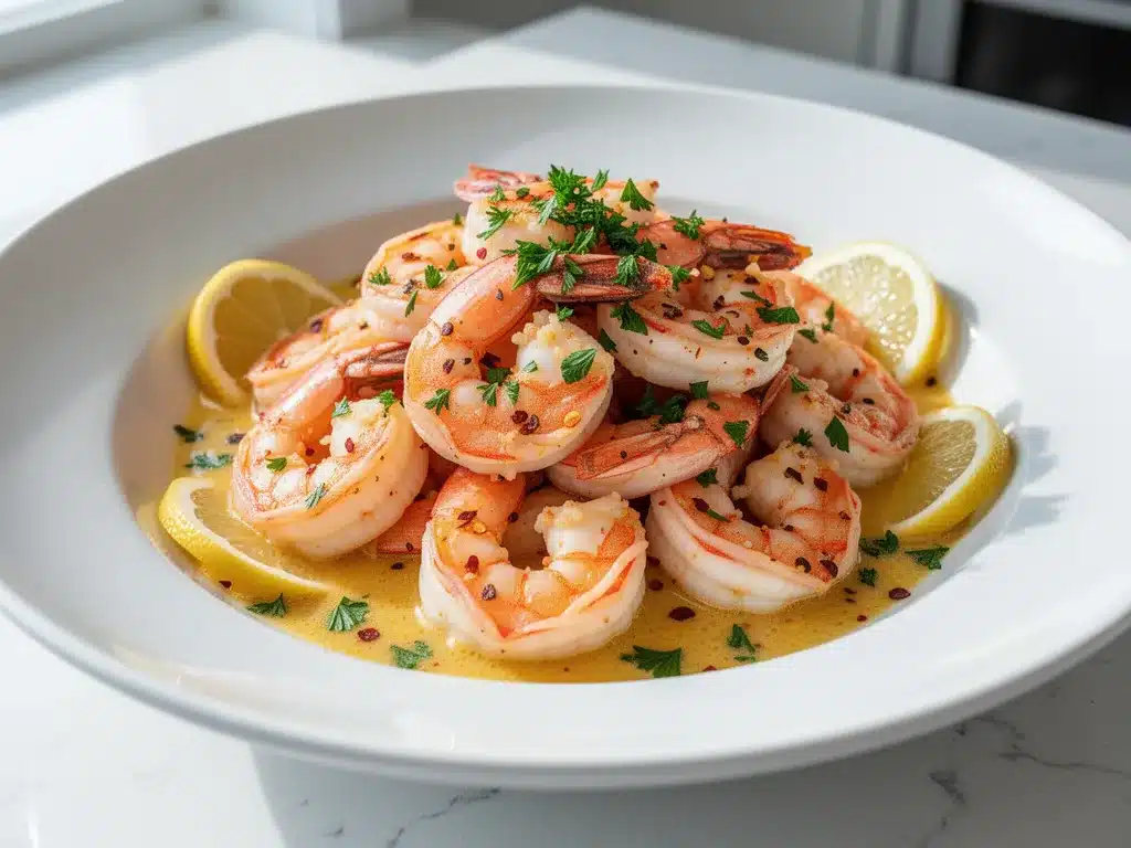 quick garlic butter shrimp scampi preparation steps