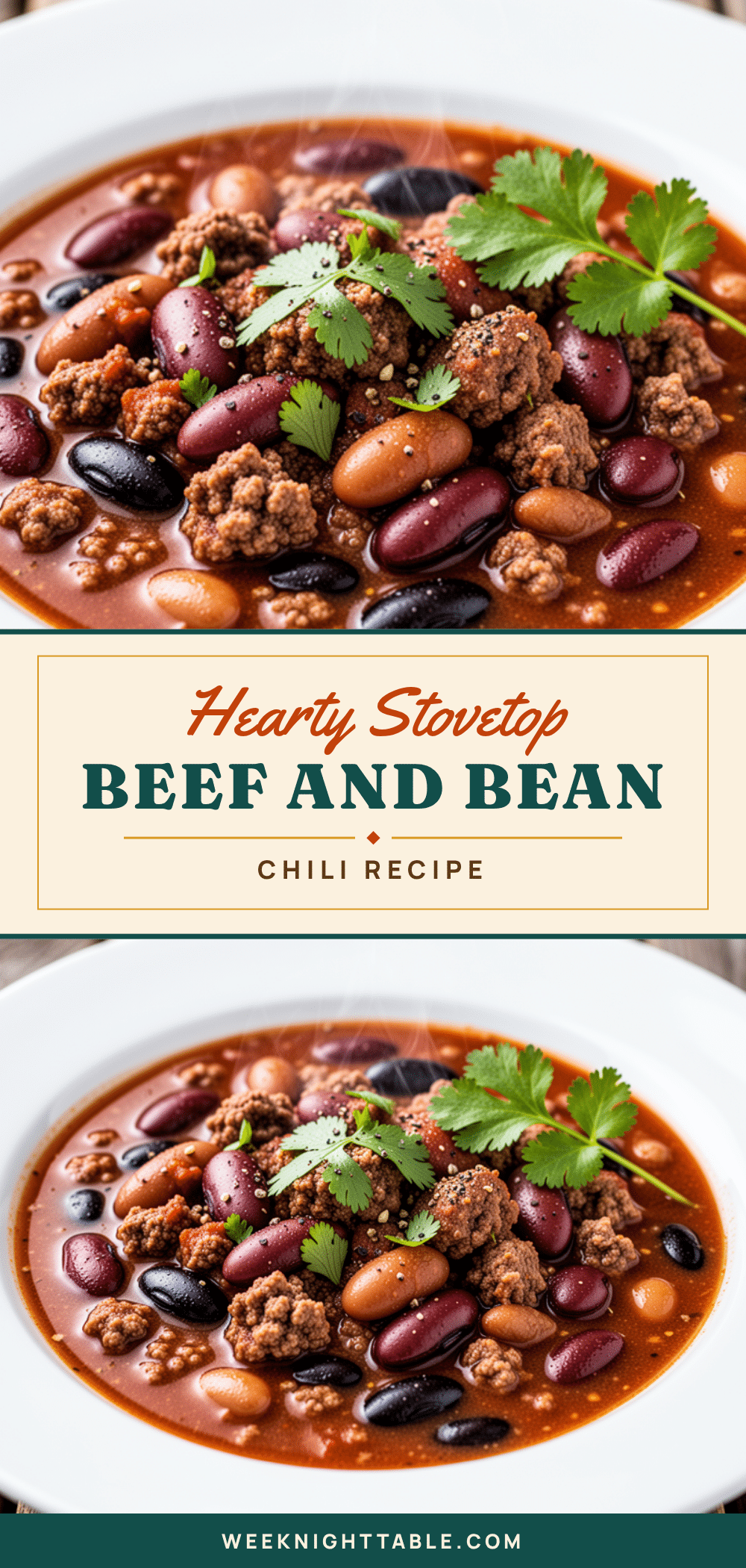 slow cooker beef and bean chili recipe