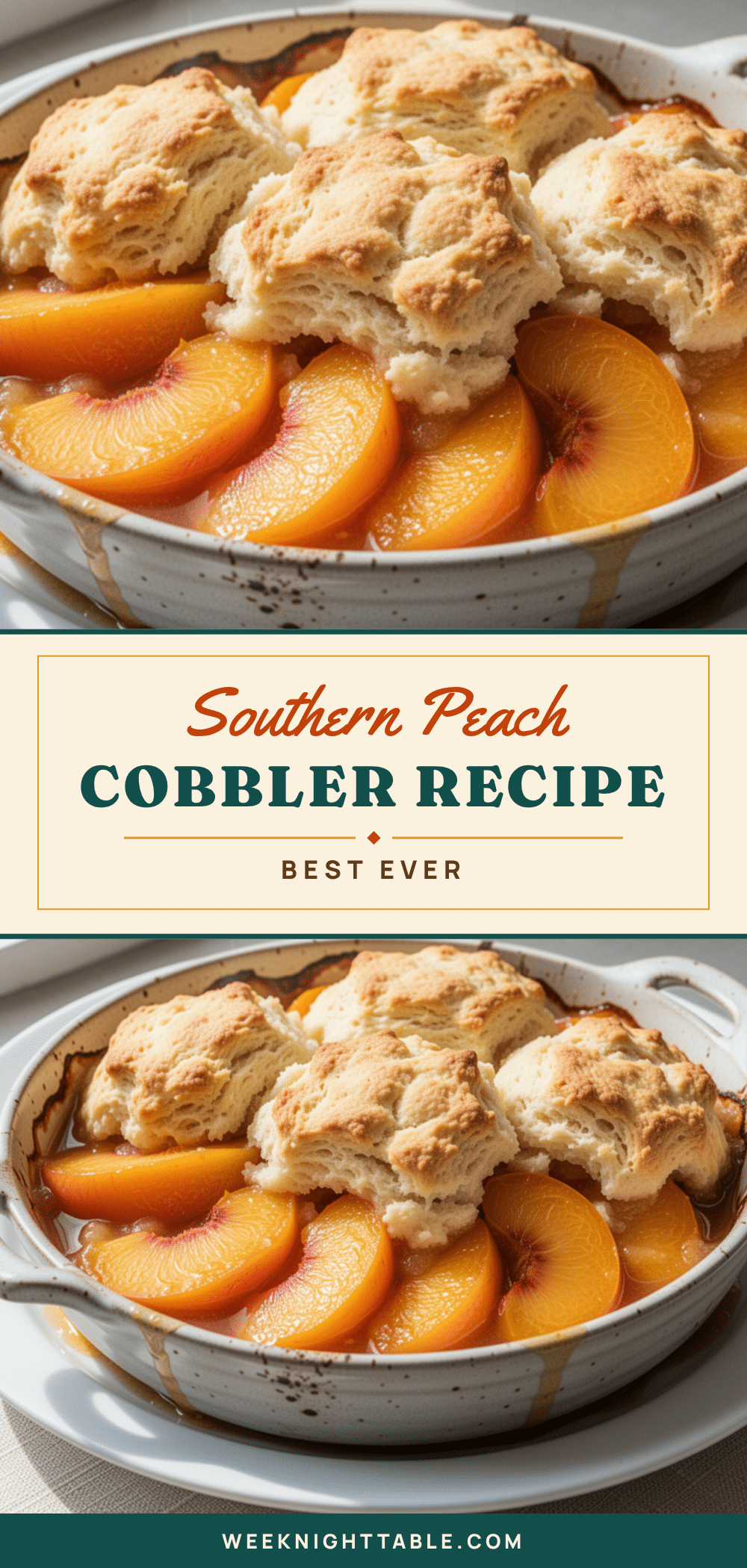 Southern Peach Cobbler recipe