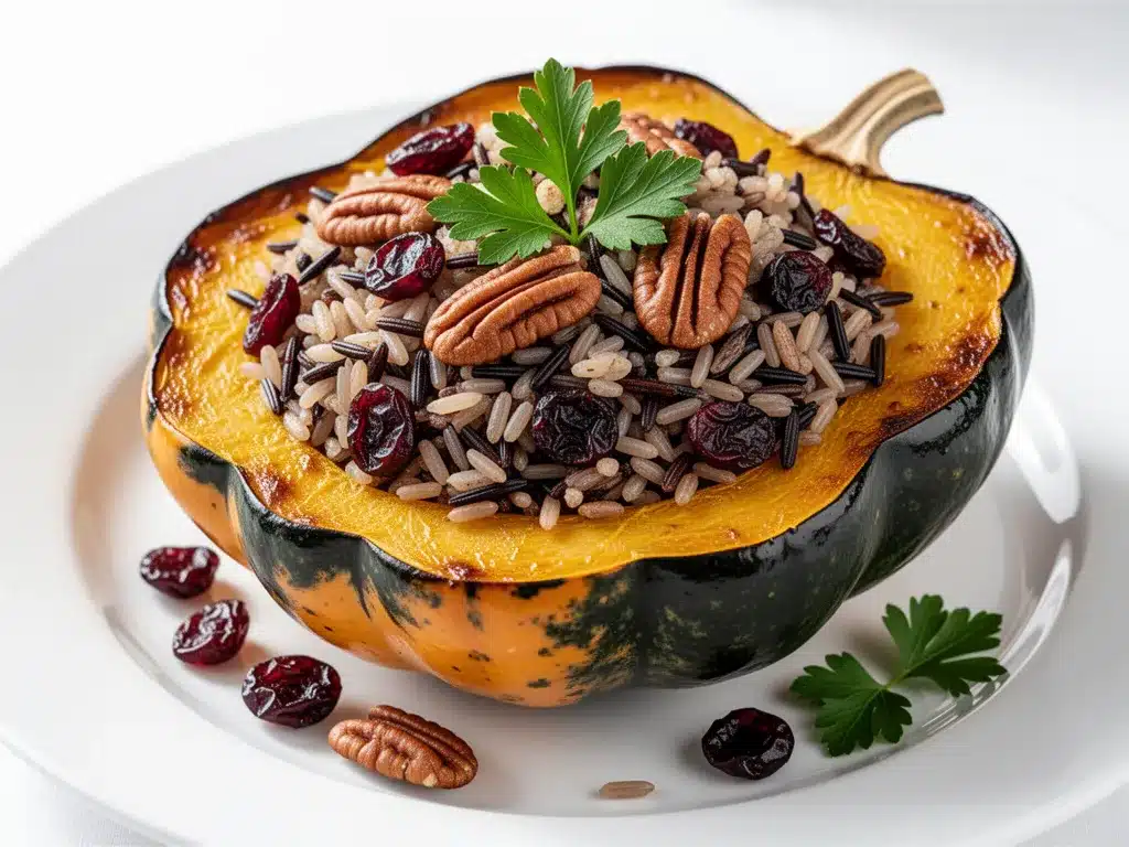stuffed acorn squash preparation steps