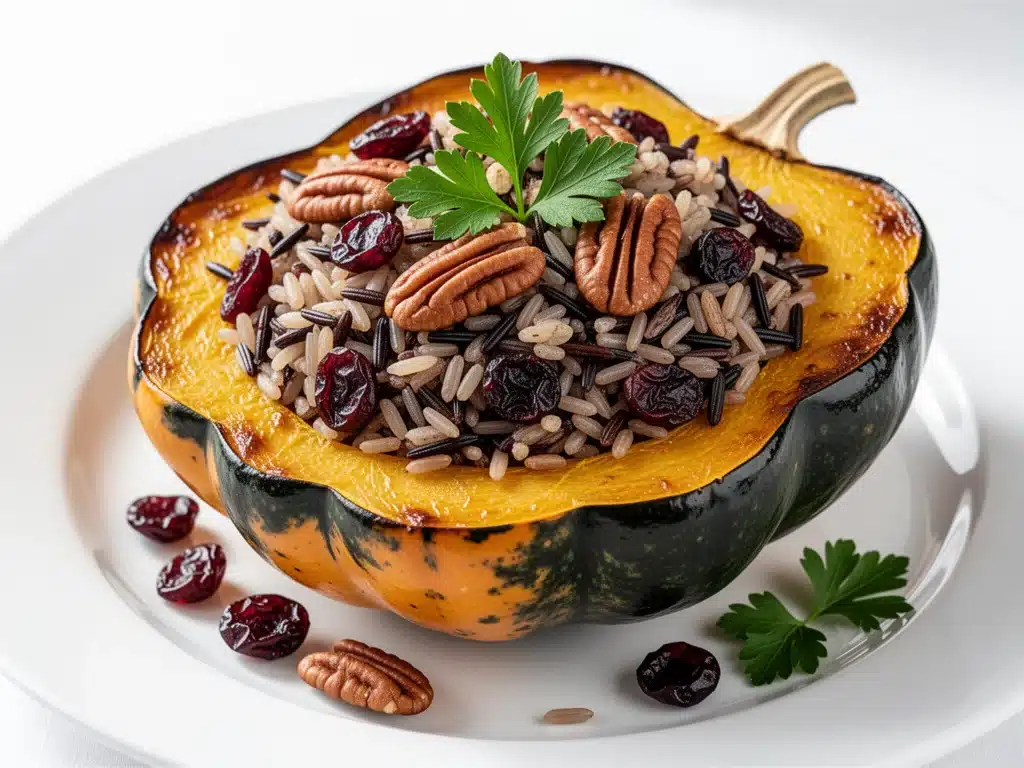 stuffed acorn squash - featured image