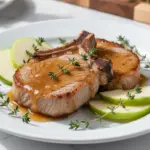 tender baked pork chops with apple cider glaze - featured image